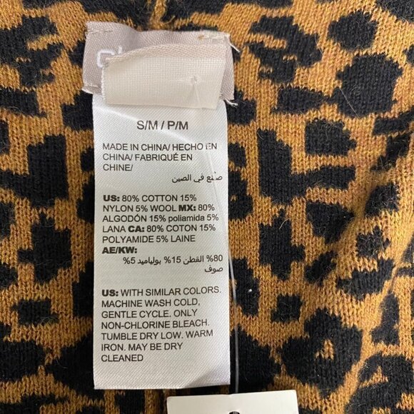 *NWT* CHICO'S Lagenlook Boho Animal Leopard Print Ruana Wrap Size S/M - Picture 5 of 8